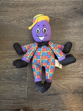 The Wiggles Henry The Octopus Plush Toy 8 inches six flags vintage